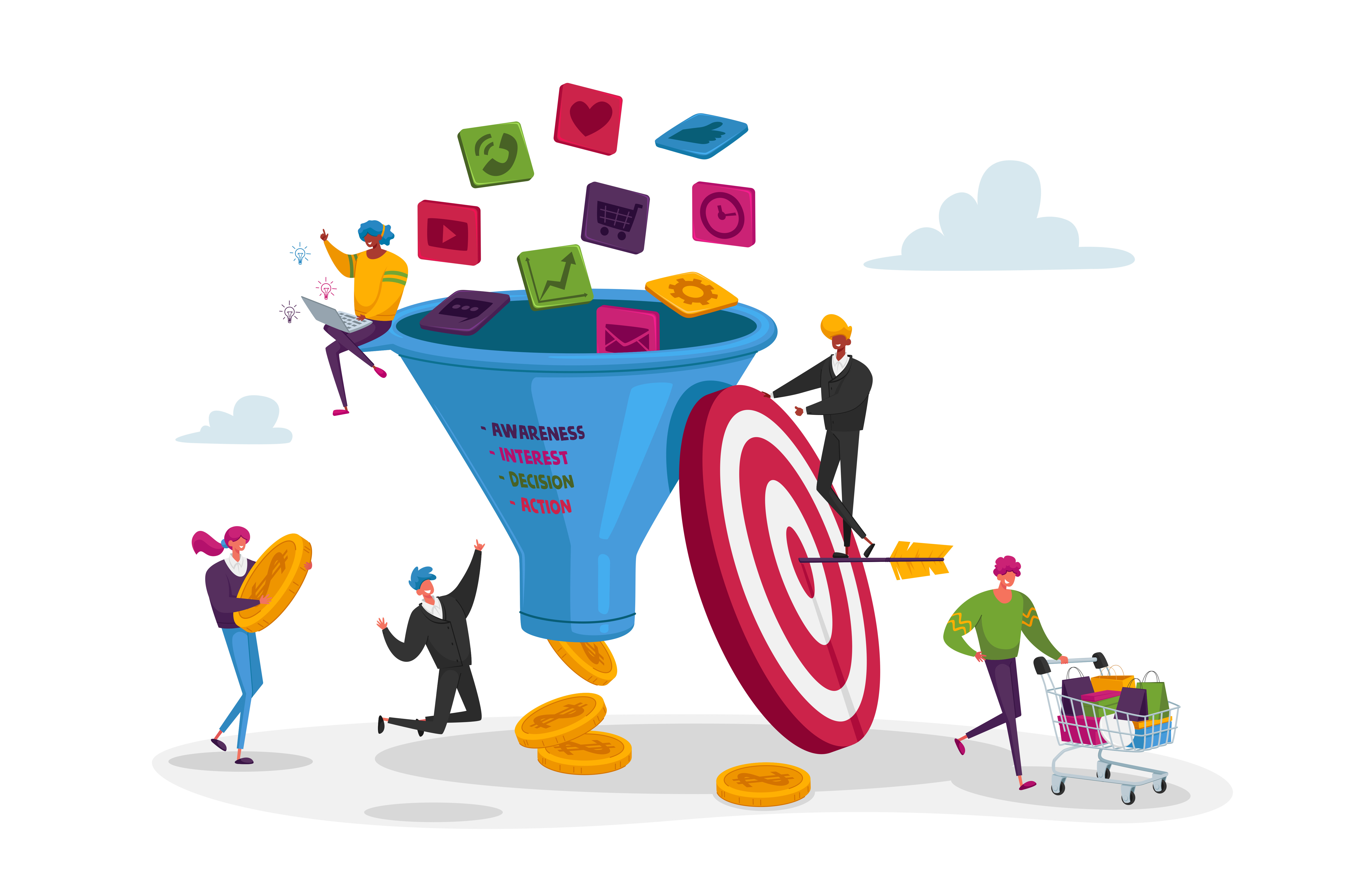 Oft stellt vor allem der Marketing-Funnel eine großer Herausforderung da und sollte sich stark in der Content Strategie wiederfinden.