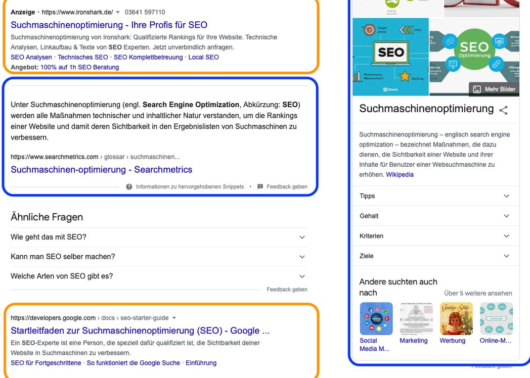 SEO und SEA an einem Beispiel